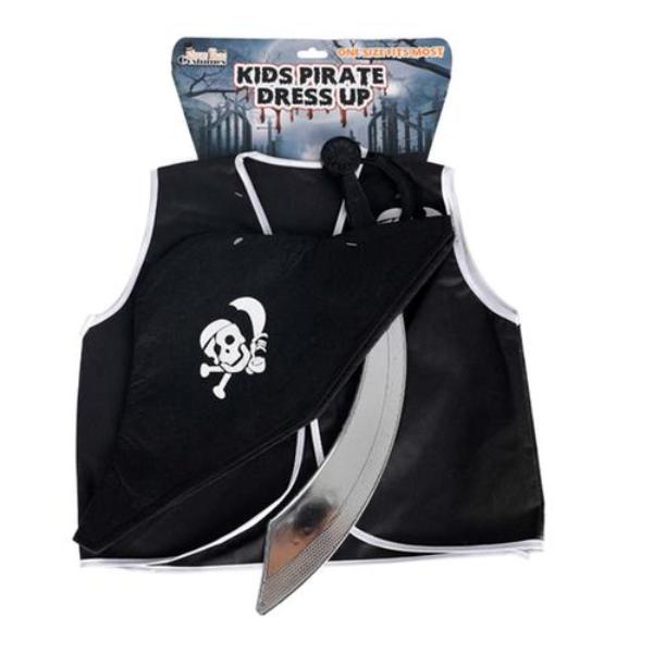 3 Piece Kids Pirate Dress Up Kit