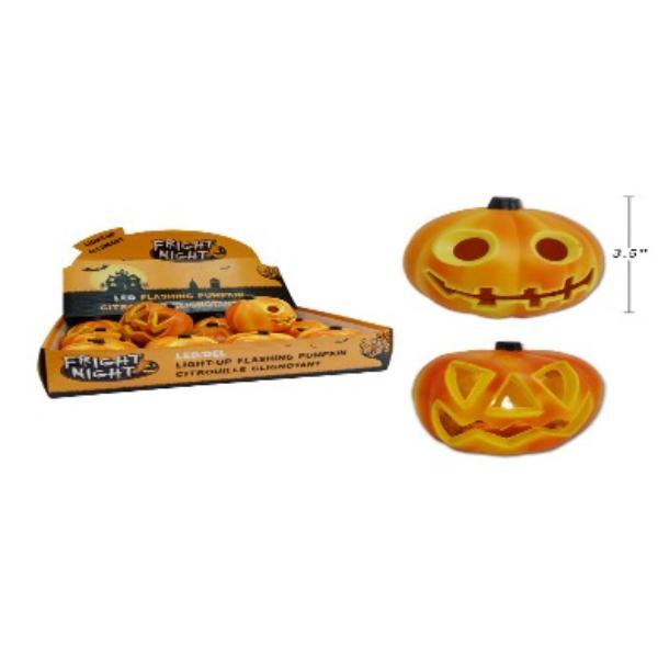 Halloween Light Up Pumpkin - 7.62cm