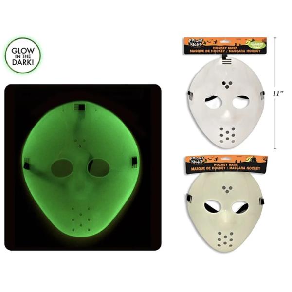 Glow In The Dark Halloween Hockey Mask - 28cm