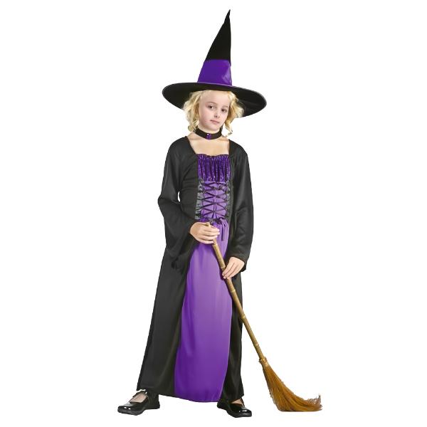 Purple Witch Kids Costume