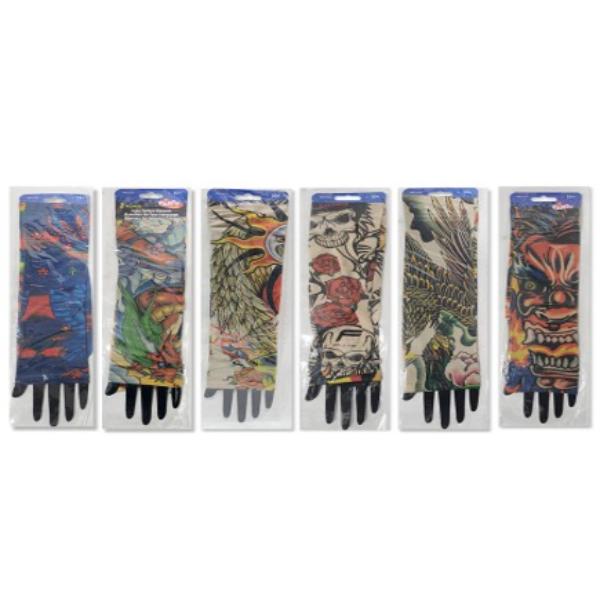 2 Pack Fake Tattoo Sleeve - One Size