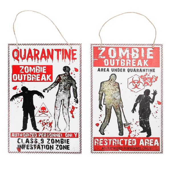 Zombie Signs - 30cm x 20cm