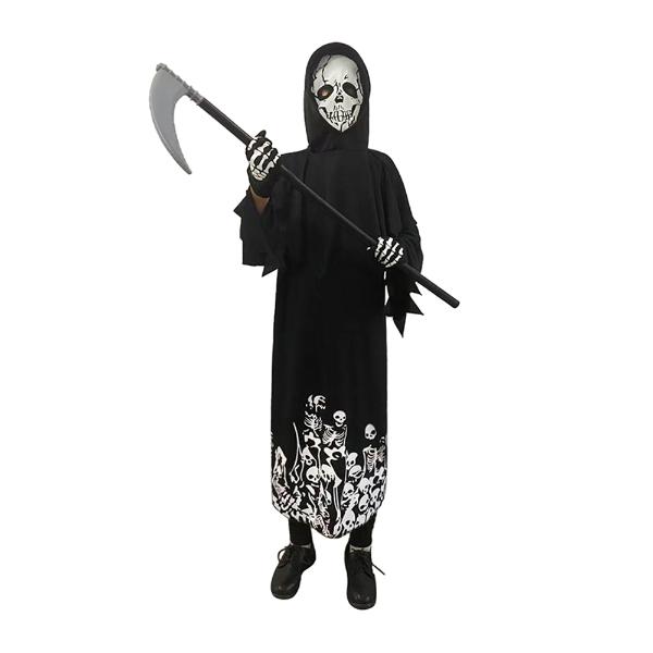 Boys White Skulls Reaper Costume
