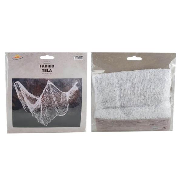 Halloween White Fabric Decor - 76cm x 228cm