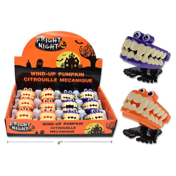 Halloween Wind Up Chattering Jumping Teeth