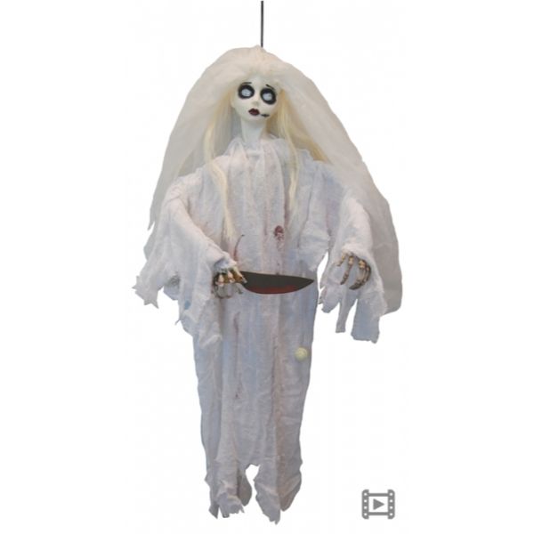Killer Zombie Bride With Moving Arm & SND - 91cm