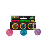 Load image into Gallery viewer, 3 Pack Smooshos Super Squeeze Glow In The Dark Mini Balls
