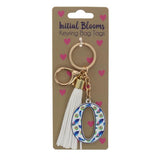 Load image into Gallery viewer, Initial O Blooms Keyring Bag Tags
