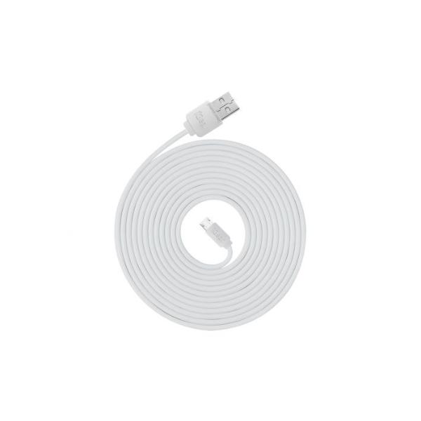 White USB To Micro USB Cable - 300cm