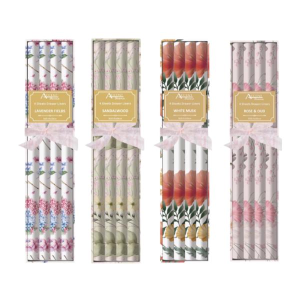 4 Pack Meadow Bouquet Scented Draw Liner