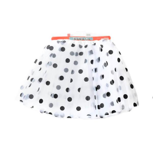 Black & White Polka Dot Dalmation Tutu - Medium