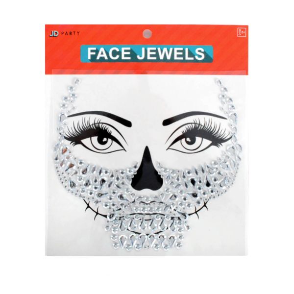 Halloween Silver Face Jewels