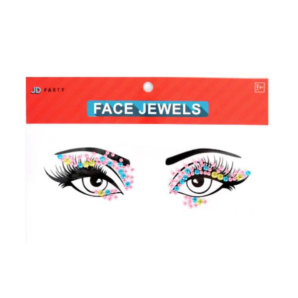 Coloured Eyelids Face Jewels