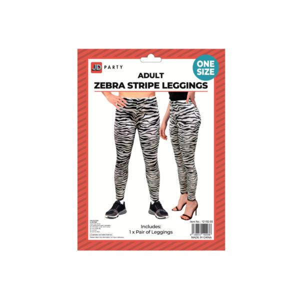 Adult Zebra Printed Leggings