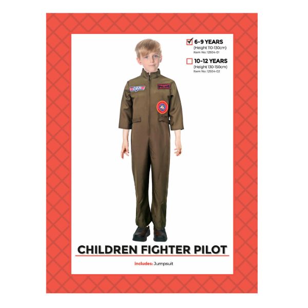 Children Fighter Pilot Costume 6-9 was 91654-01