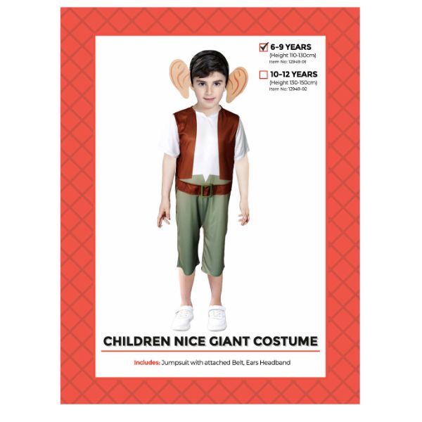 Children Nice Giant Costume - 6 - 9 Years