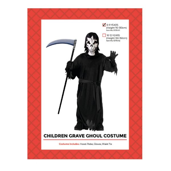 Grave Ghoul Kids Costume - 6 - 9 Years