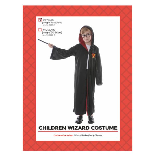 Children Wizard Costume - 6 - 9 Years
