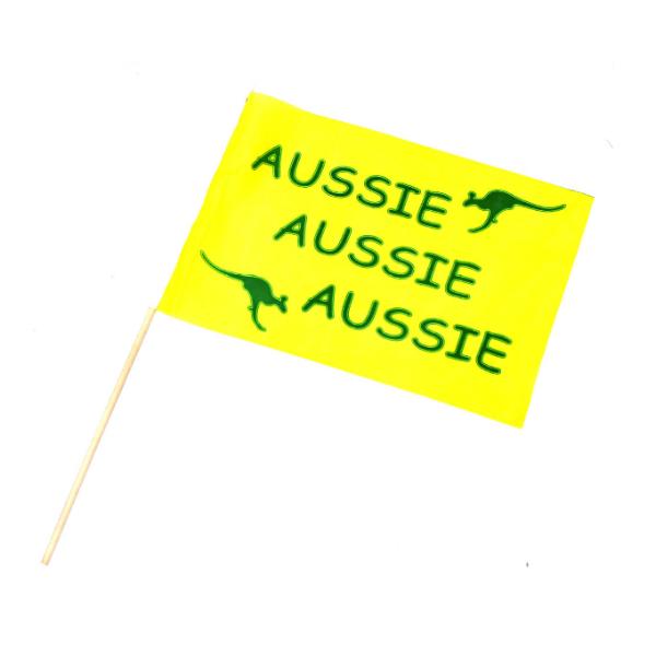 Yellow Aussie Hand Flag