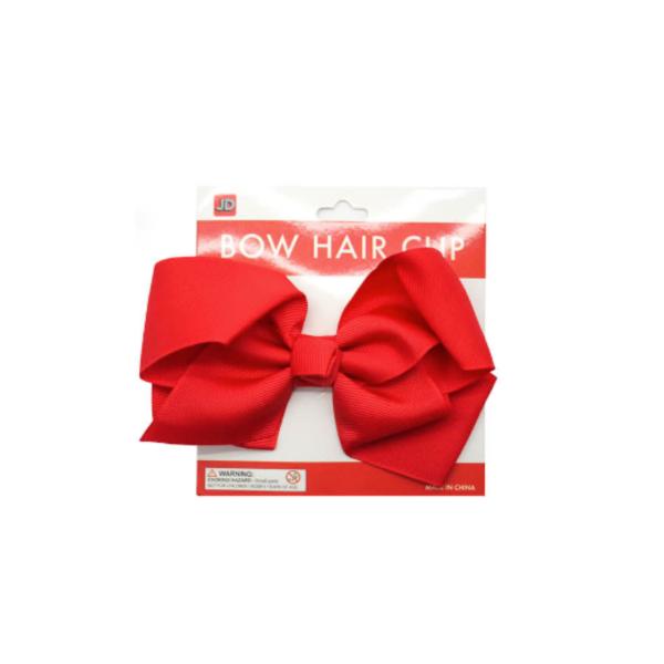 Red Bow Hair Clip