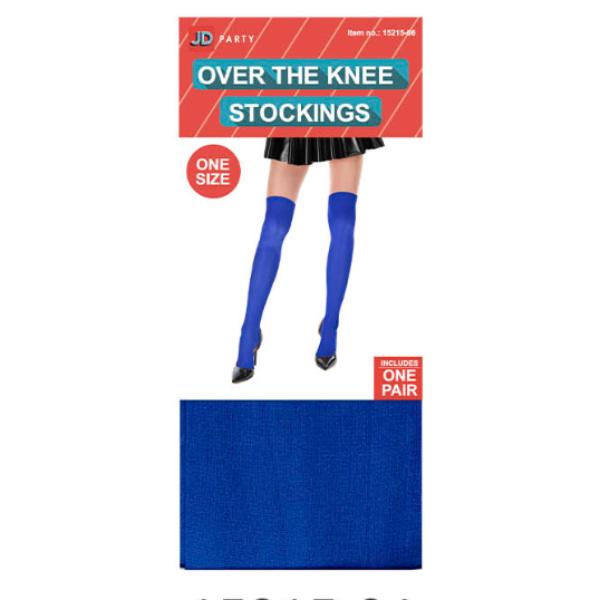 Over The Knee Blue Stockings