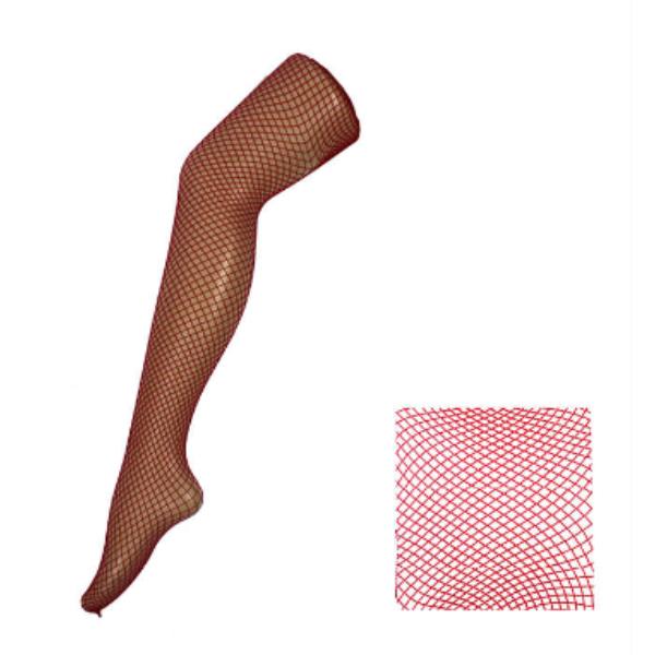 Red Fishnet Pantyhose