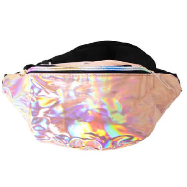 Iridescent Rose Gold Funny Pack Bum Bag