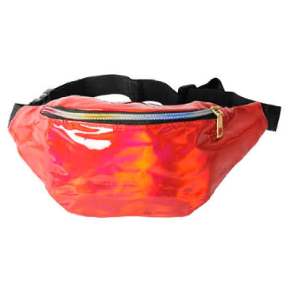 Iridescent Red Funny Pack Bum Bag