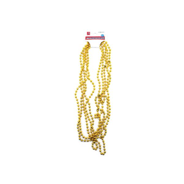 5 Pack Gold Metallic Beaded Necklace