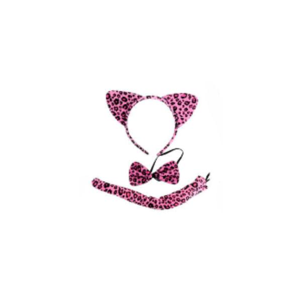 3 Pack Pink Leopard Animal Set