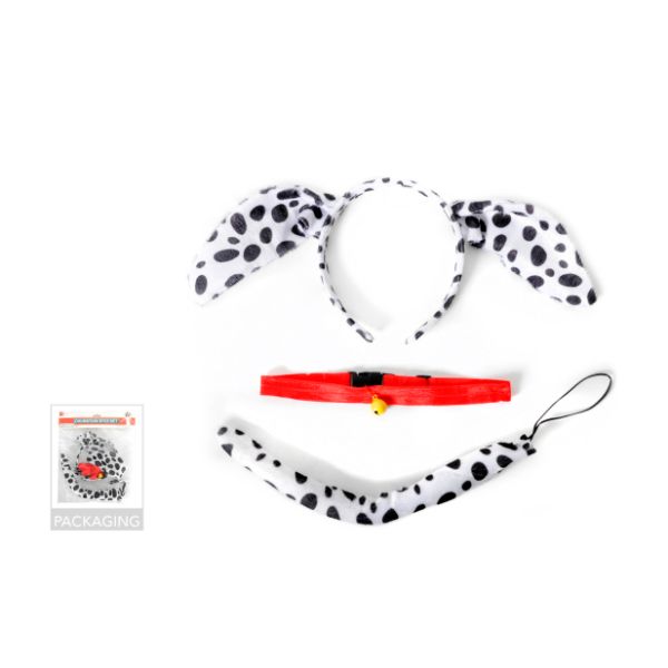 3 Pack Dalmatian Set With Red Collar