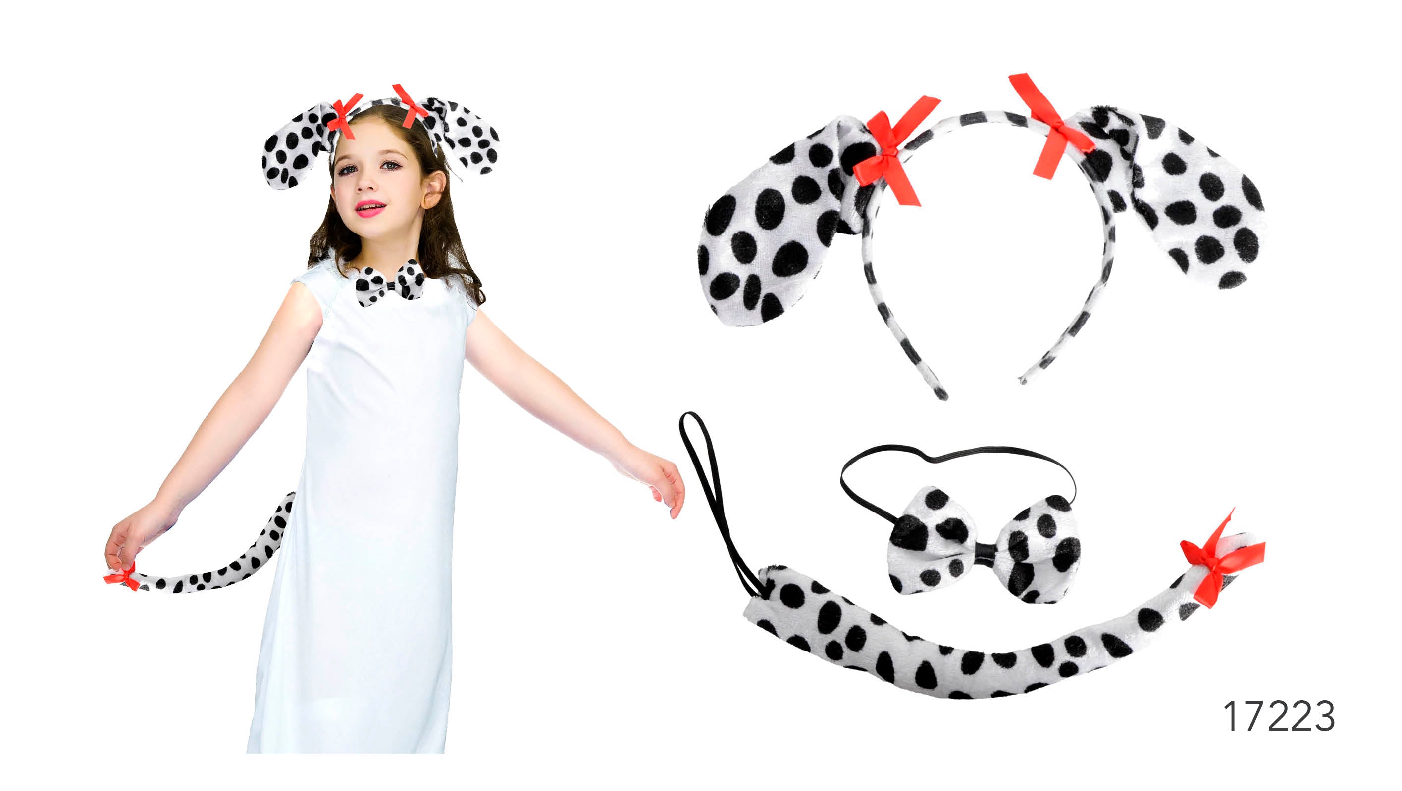 3 Pack Dalmatian Bows