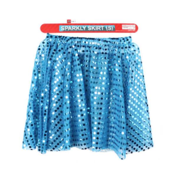 Blue Small Sparkly Circle Skirt