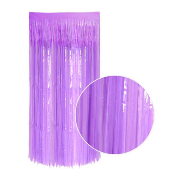 Metallic Purple Neon Curtain