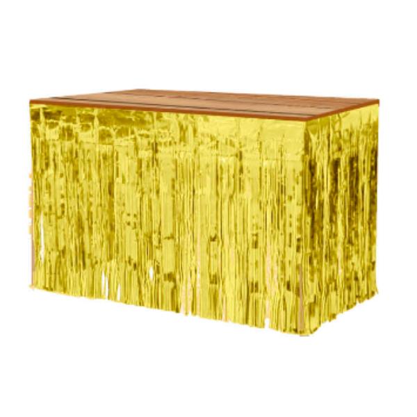Metallic Gold Table Skirt - 74cm x 400cm