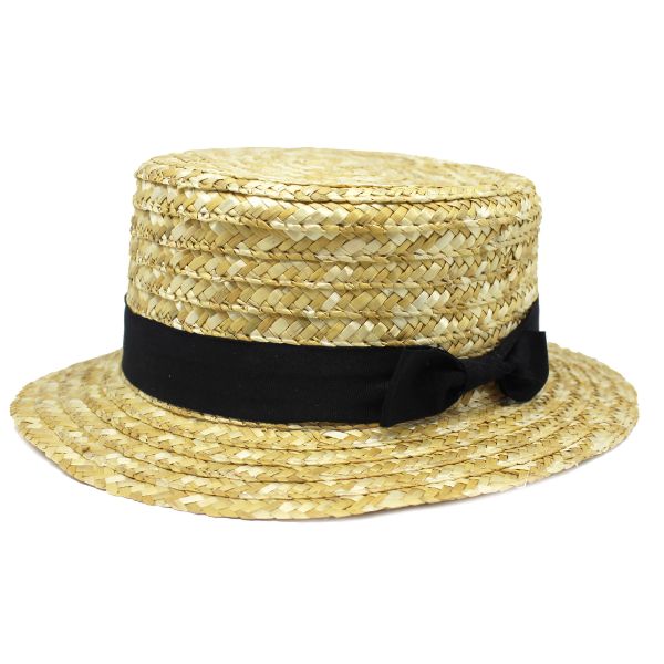 Black Ribbon Gatsby Hat