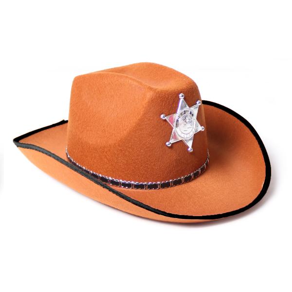 Deluxe Brown Deputy Sheriff Hat