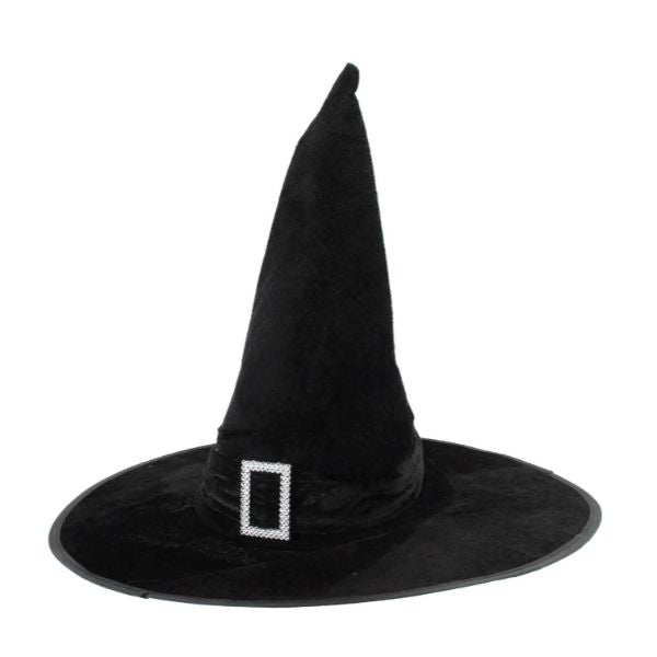 Velvet Black Witch Hat