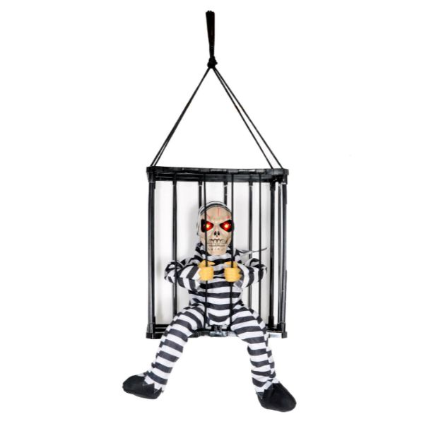 Animated Prisoner Skeleton - 28cm