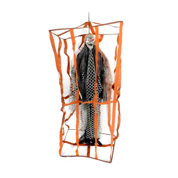 Hanging Skeleton Decoration With Cage