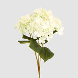 Load image into Gallery viewer, White Hydrangea Bunch With 5 Heads
