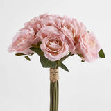 Load image into Gallery viewer, Light Pink Rose Bouquet 9 Flowers
