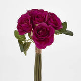 Load image into Gallery viewer, Dark Pink Rose Bouquet - 9 Flowers
