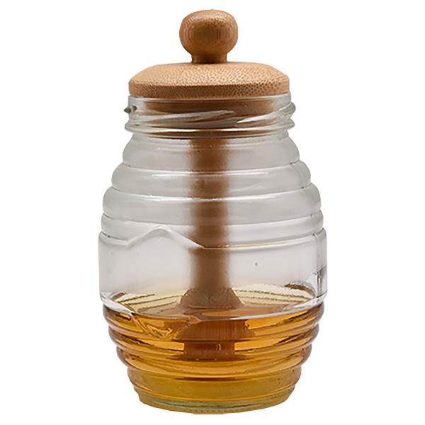 Bamboo Honey Jar - 14cm