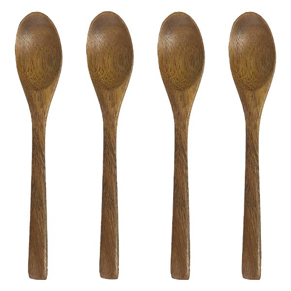 4 Piece Acacia Wood Spoons