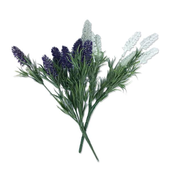 7 Head Greenery Lavender Grass - 35cm