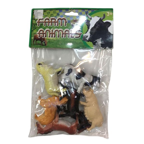 6 Pack Animal Farm Toys