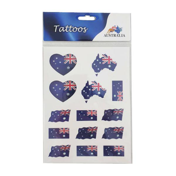 Australia Tattoos Flag Pack - 12cm x 16cm