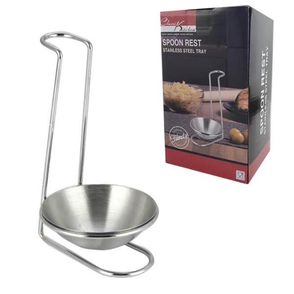 Stainless Steel Spoon Rest Tray - 9.5cm