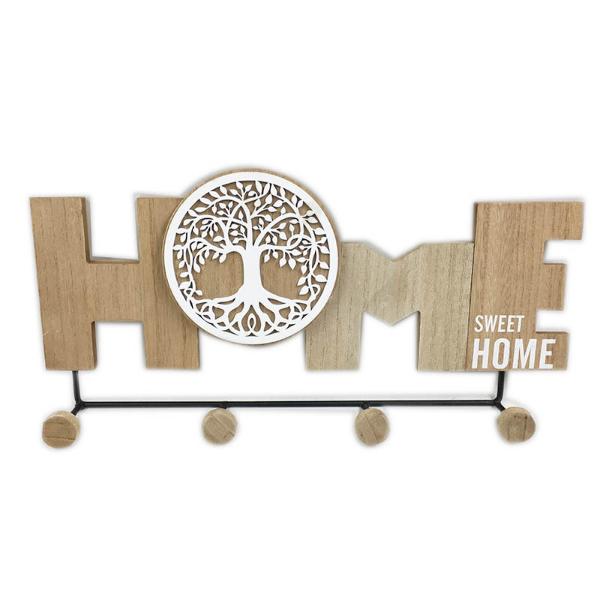 Wooden Home Sweet Home Hook - 40cm x 17.5cm